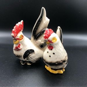 Vintage Ceramic Chicken Salt and Pepper Shakers